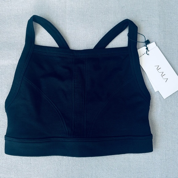 Alala Women's Flow Black Seamless Sports Bra - Picture 3 of 6